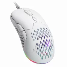 Mouse Balam Rush Br-936859 Optico, 6 Botones, 10000 Dpi, Interfaz Rf Inalambrico, Color Blanco