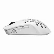 Mouse Balam Rush Br-936866 óptico, 7 Botones, 10000 Dpi, Interfaz Rf Inalámbrico + Bluetooth, Color Blanco