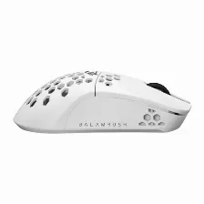 Mouse Balam Rush Br-936866 óptico, 7 Botones, 10000 Dpi, Interfaz Rf Inalámbrico + Bluetooth, Color Blanco