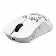 Mouse Balam Rush Br-936866 óptico, 7 Botones, 10000 Dpi, Interfaz Rf Inalámbrico + Bluetooth, Color Blanco