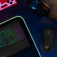 Kit Teclado Y Mouse Gamer Balam Rush Squad Master Pro Ktm777, Alambrico, Usb, Rgb, Negro