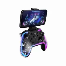 Gamepad Balam Rush Kontrol Glow G595 Inalambrico, Bluetooth, Transparente