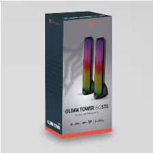 Bocinas Balam Rush Glimm Tower Bg575 2.0, Usb, Alámbrico, Pc, Negro