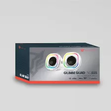 Bocinas Balam Rush Glimm Quad Bg555 2.0, Usb, 3.5 Mm, Bt, Inalámbrico Y Alámbrico, Pc, Blanco