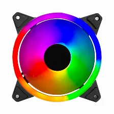 Ventilador Balam Rush Eolox Blaze Ex30 12 Cm, Led Multi, Negro