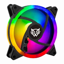 Ventilador Balam Rush Eolox Blaze Ex30 12 Cm, Led Multi, Negro