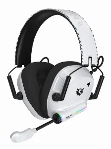 Audifonos Gamer Balam Rush Pilot Pro Hs808 / Diadema Inalambricos / Compatible Pc - Consolas - Dispositivos Moviles / Sonido Envolvente / Recargable / Micro Fijo / Rgb / Bt - Usb / Blanco / Br-938594