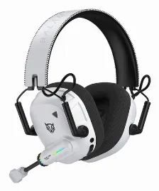 Audifonos Gamer Balam Rush Pilot Pro Hs808 / Diadema Inalambricos / Compatible Pc - Consolas - Dispositivos Moviles / Sonido Envolvente / Recargable / Micro Fijo / Rgb / Bt - Usb / Blanco / Br-938594