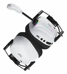 Audifonos Gamer Balam Rush Pilot Pro Hs808 / Diadema Inalambricos / Compatible Pc - Consolas - Dispositivos Moviles / Sonido Envolvente / Recargable / Micro Fijo / Rgb / Bt - Usb / Blanco / Br-938594