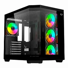 Gabinete Balam Rush Tank Master 9600 Tb Midi Tower, Atx/micro-atx/mini-itx, 4x Ventiladores, Negro