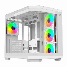 Gabinete Gamer Balam Rush Media Torre Tank Master 9600tb Max Mb Atx Ultra Wides/usb-c/usb 3/audio Fan Argb Blanco