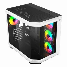 Gabinete Balam Rush Tank Master 9600 Tb Midi Tower, Atx/micro-atx/mini-itx, 4x Ventiladores, Blanco