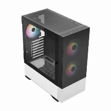 Gabinete Balam Rush Nitrox Aircool 5500abw Midi Tower, Micro-atx, 3xventiladores, Negro