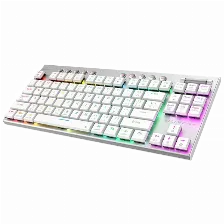 Teclado Inalambrico Balam Rush Expert Kg959, Mecanico, Espanol, Switch Brown, Rgb, Blanco