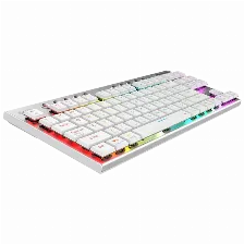 Teclado Inalambrico Balam Rush Expert Kg959, Mecanico, Espanol, Switch Brown, Rgb, Blanco