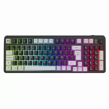 Kit Teclado Y Mouse Gamer Balam Rush Squad Conquest Pro Kg525, Inalambrico, Bluetooth, Membrana, Espanol