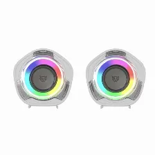 Bocinas Balam Rush Br-941235 2.0, Usb, Bt, Inalámbrico Y Alámbrico, Universal, Blanco