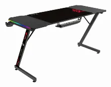 Escritorio Balam Rush Olympus Spot Glow Mrx6000 Forma Rectangular, Tamaño 1400 X 600 Mm, Color Negro