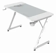 Escritorio Balam Rush Olympus Spot Glow Mrx4000 / Ergonomico / Estructura Z / Disea‘o Gamer / Cableado Organizado / Blanco / Br-941426