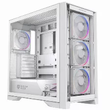 Gabinete Gamer Balam Rush Carbono Polar Twin Mate 9900, Media Torre, Atx/micro-atx/mini-itx, 5x Vent., Blanco