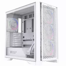 Gabinete Gamer Balam Rush Carbono Polar Twin Mate 9900, Media Torre, Atx/micro-atx/mini-itx, 5x Vent., Blanco