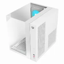 Gabinete Gamer Balam Rush Tank Majestic 6600 / Media Torre / Atx/micro Atx- Mini Itx / Ventiladores Argb 3x120 Mm / Triple Panel De Cristal Templado / Blanco / Br-941532