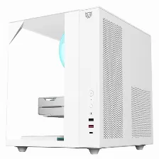 Gabinete Gamer Balam Rush Tank Majestic 6600 / Media Torre / Atx/micro Atx- Mini Itx / Ventiladores Argb 3x120 Mm / Triple Panel De Cristal Templado / Blanco / Br-941532