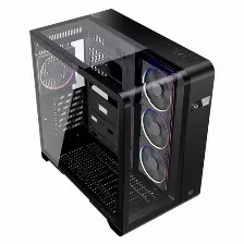 Gabinete Balam Rush Tank Expert Curve 7400 Midi Tower, Atx/micro-atx/mini-itx, 4xventiladores, Negro