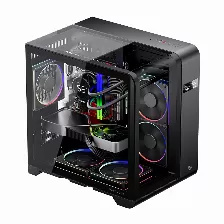 Gabinete Balam Rush Thank Expert Curve 6400, Mini-tower, Micro-atx/mini-itx, 3xventiladores, Negro