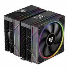 Disipador Balam Rush Heliux Pro Hex75 12 Cm, 2200 Rpm, Negro