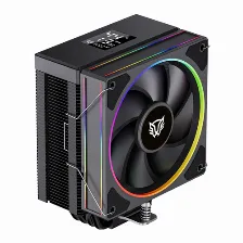 Disipador Balam Rush Heliux Pro Hex55, 120mm, Max 2000rpm, Amd/intel, Negro