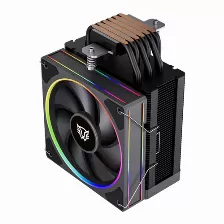 Disipador Balam Rush Heliux Pro Hex60 12 Cm, 2200 Rpm, Negro