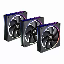 Ventilador Balam Rush Eolox Bora Exb85 12 Cm, 1600 Rpm, Led ámbar, Verde, Rojo, Azul, Negro