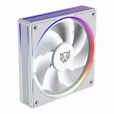 Ventilador Balam Rush Br-942133 12 Cm, 1600 Rpm, Led Multi, Blanco
