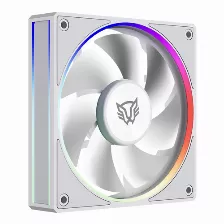 Ventilador Balam Rush Br-942133 12 Cm, 1600 Rpm, Led Multi, Blanco