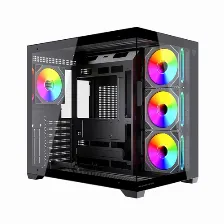 Gabinete Balam Rush Br-943833 Midi Tower, Psu No, Vent. 1x 120 Mm, Negro