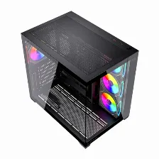 Gabinete Balam Rush Br-943833 Midi Tower, Psu No, Vent. 1x 120 Mm, Negro