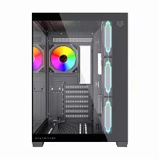 Gabinete Balam Rush Br-943833 Midi Tower, Psu No, Vent. 1x 120 Mm, Negro