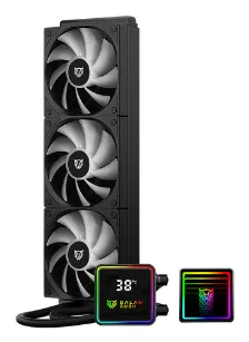 Enfriamiento Liquido Gamer Balam Rush Cryo Prism 360 Black / 3 Ventiladores / 120mm / Rodamiento Ceramico / Argb / 67.5 Cfm / 1800 Rpm / Negro / Br-944069