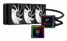Enfriamiento Liquido Gamer Balam Rush Cryo Prism 360 Black / 3 Ventiladores / 120mm / Rodamiento Ceramico / Argb / 67.5 Cfm / 1800 Rpm / Negro / Br-944069