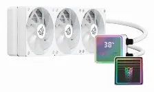 Enfriamiento Liquido Gamer Balam Rush Cryo Prism 360 Ice / 3 Ventiladores / 120mm / Rodamiento Ceramico / Argb / 67.5 Cfm / 1800 Rpm / Blanco / Br-944076