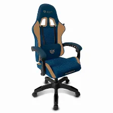 Silla Gamer Balam Rush Power Rush V2 / Ergonomica / Inclinacion 135 Grados / Mecanismo Mariposa / Max 120 Kg / Piston Clase 3 / Reposabrazoz Fijo / Azul-camel / Br-944496