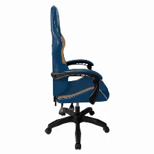 Silla Gamer Balam Rush Power Rush V2 / Ergonomica / Inclinacion 135 Grados / Mecanismo Mariposa / Max 120 Kg / Piston Clase 3 / Reposabrazoz Fijo / Azul-camel / Br-944496