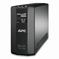 No Break Apc Back-ups Pro Br700g Lcd, 420w, 700va, Hasta 75mins Respaldo, 6 Contactos