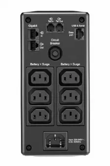 No Break Apc Br900mi 0.9 Kva / 540 W, Entrada 294 V, Salida 230 V, 6 Salidas Ac, Negro