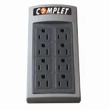 Multicontactos Complet Con Supresor De Tension, 720w, 8 Contactos