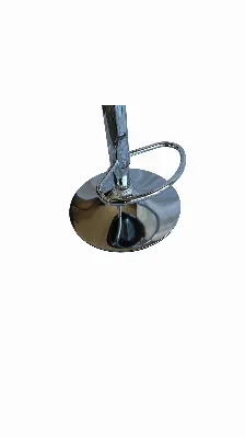 Banco Para Barra Modamob, Modelo Obsidian, Base Cromada, Piston Nivelacion Altura, Color Negro