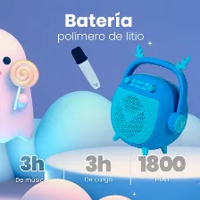 Bocina Vorago Bsp-205-bl Usb, Bt, Inalambrico, Universal, Azul