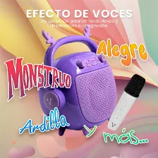 Bocina Vorago Bsp-205 Usb, Bt, Inalambrico, Universal, Luz Led, Morado