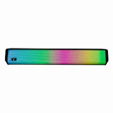 Mini Barra De Sonido Vorago Bluetooth Bsp-320, 5w, Inalambrico, Rgb, Auxiliar 3.5mm, Negro